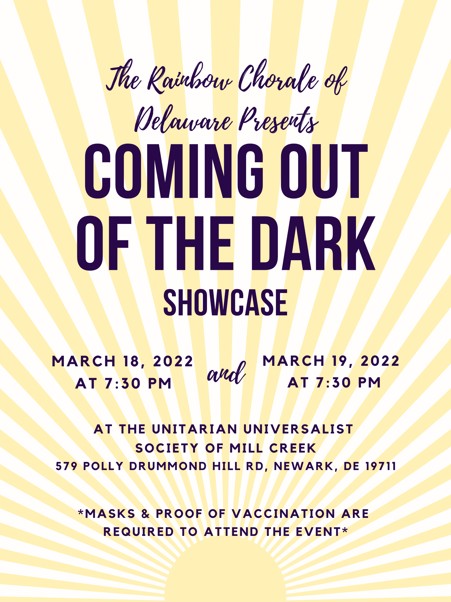 Coming Out of the Dark Showcase March 2022