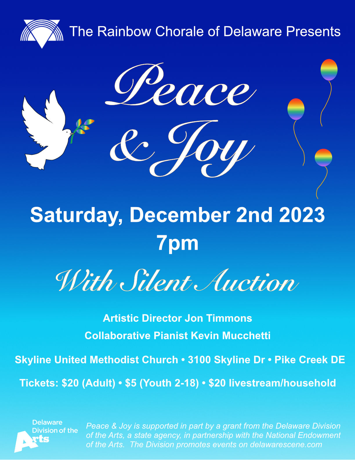 Peace & Joy, Dec 2 2023 flyer